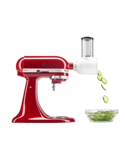 Combo de Batidora + Cortador y Rallador de alimentos KitchenAid KSM150FBER rojo