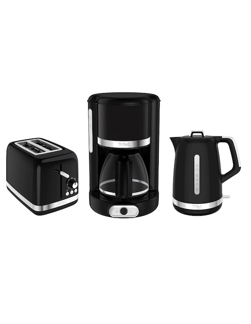 Combo de cafetera + tostador + hervidor T-Fal Soleil negro en Liverpool