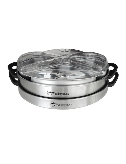 Bufetera de 4 charolas de acero inoxidable Westinghouse