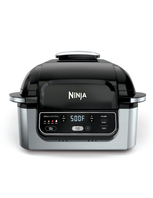 Sartén eléctrico con tapa Ninja de acero inoxidable