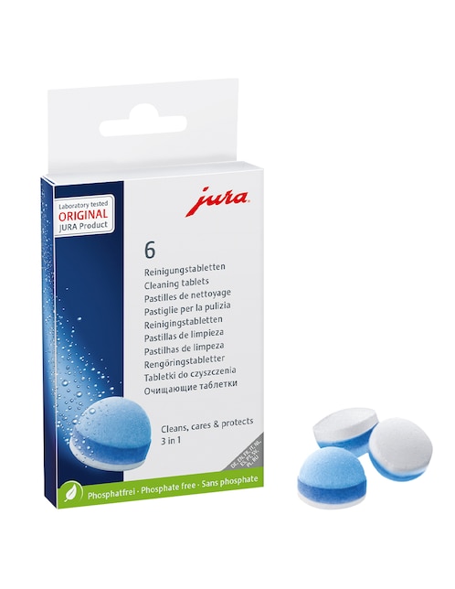 Kit limpiador para cafetera de 6 pastillas Jura