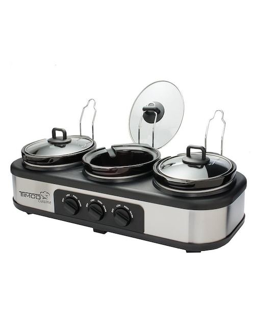Chafer bufetera de cerámica Timco Cuisine 3 compartimentos