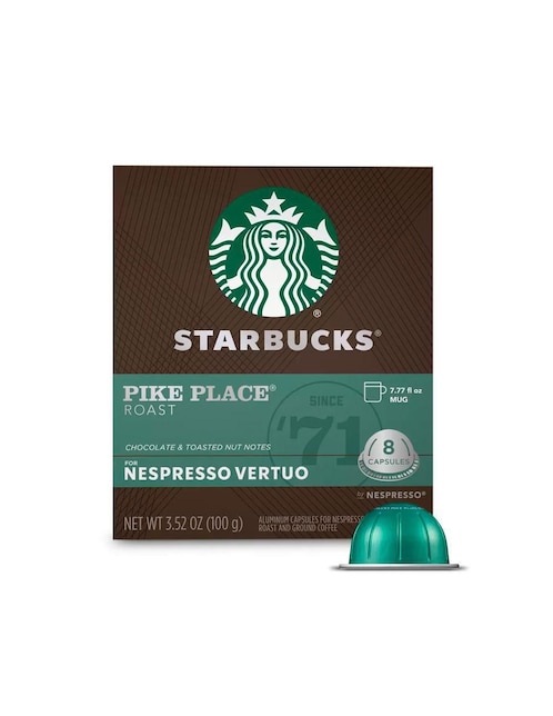 Set de 8 cápsulas tostado Starbucks Nespresso