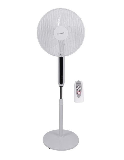 Ventilador de pedestal Daewoo con control remoto 3 velocidades