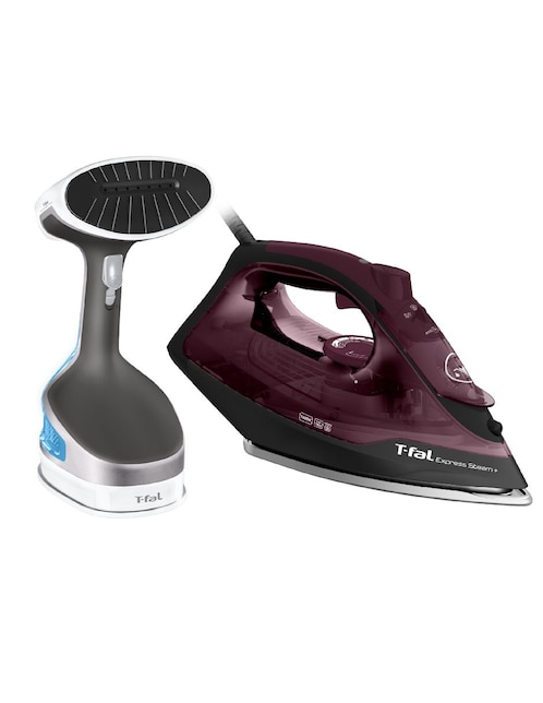 Plancha + Cepillo T-Fal PAQFV28DT82 Garment Care suela durilium airglide