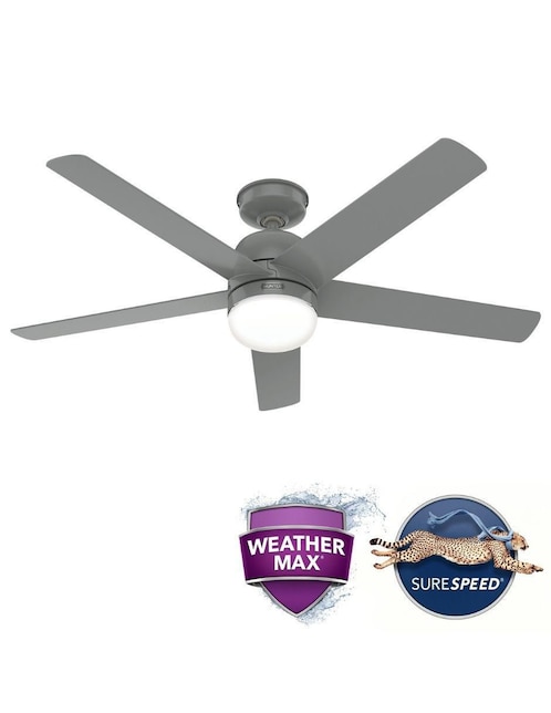 Ventilador de techo hunter "con control remoto" (si aplica) 3 "velocidades"
