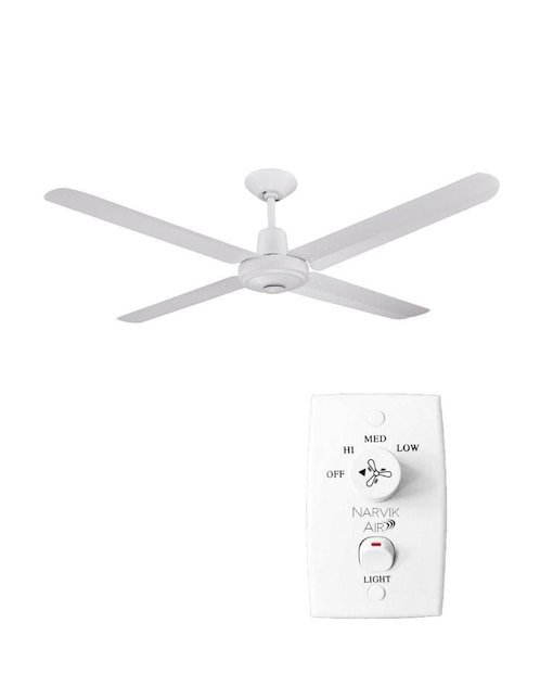 Ventilador de techo Narvik con control remoto 3 velocidades