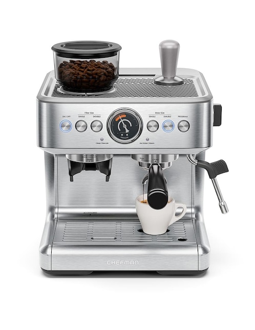 Cafetera espresso Chefman RJ54-G-SS-MX