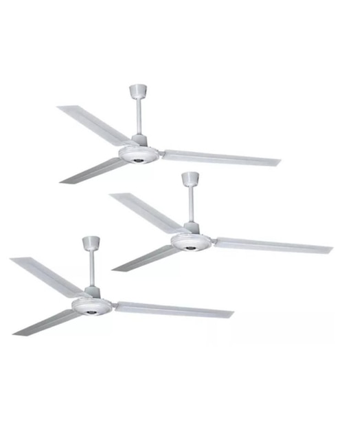 Set ventilador de techo Igoto con control remoto 5 velocidades
