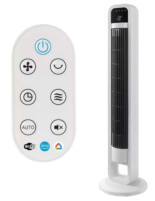 Ventilador de torre Omnibreeze con control remoto 4 velocidades