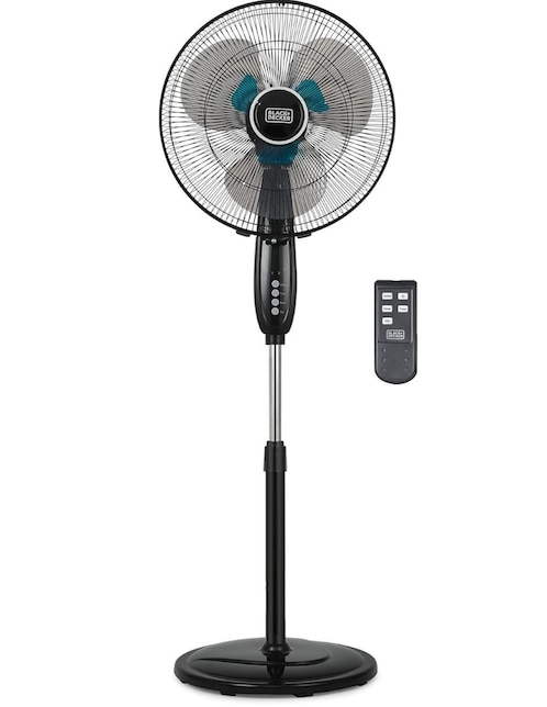 Ventilador de pedestal black+decker con control remoto 3 velocidades