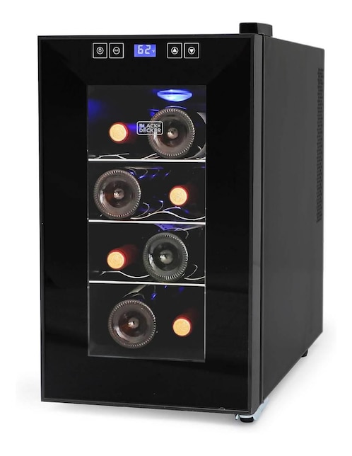 Enfriador de vinos Black + Decker capacidad 8 botellas