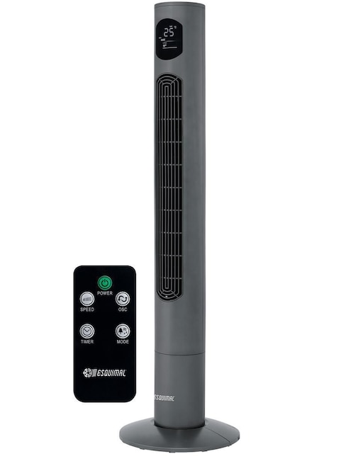 ESQUIMAL Ventilador de torre Esquimal con control remoto 3 velocidades