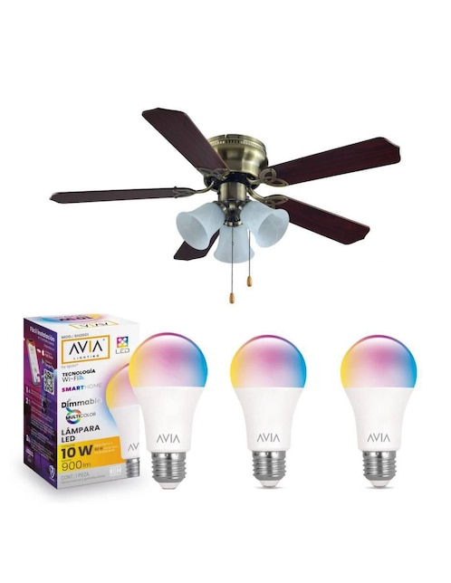 Set ventilador de techo Igoto 3 velocidades