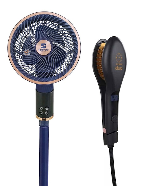 Set ventilador de pedestal Ventus Dual Tech con control remoto 3 velocidades
