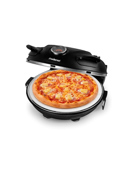 Mini horno para pizza con tapa Redlemon de acero inoxidable