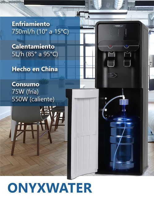 Dispensador de agua eléctrico Hmk ONYXWATER 6