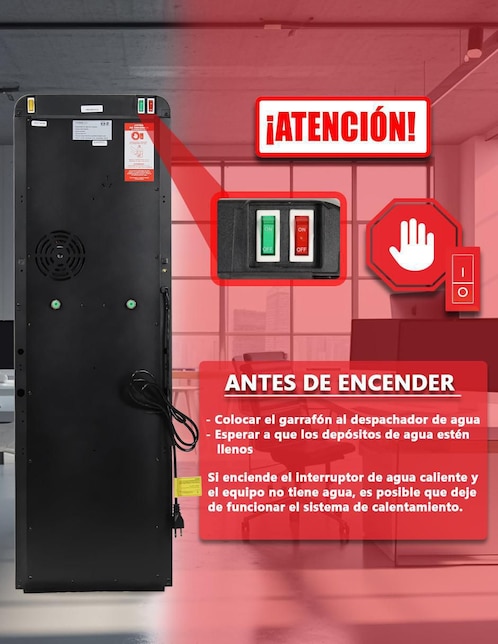 Dispensador de agua eléctrico Hmk ONYXWATER 7