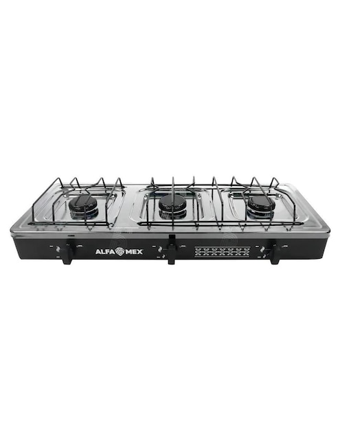 Parrilla de gas Alfamex de acero inoxidable