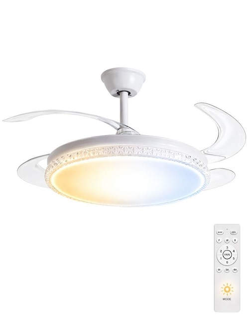 Ventilador de techo Megaluz con control remoto 6 velocidades