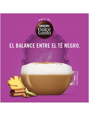 Cápsulas de té de chai Dolce Gusto