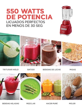 Licuadora Black + Decker BL1000RG 10 velocidades