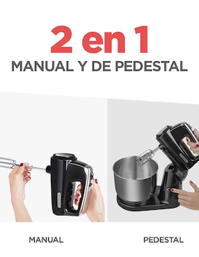Batidora de pedestal Black + Decker 6 velocidades Mx1200