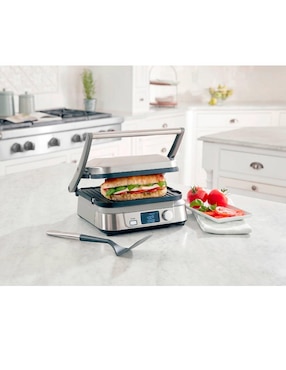 Parrilla eléctrica Cuisinart GRIDDLER GR-5BES de acero inoxidable