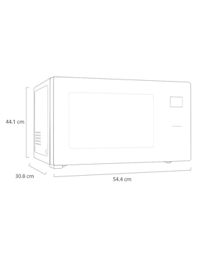Horno de microondas convencional Lg modelo MS1597DIS