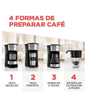 Cafetera de goteo Black + Decker cm0755s-mx