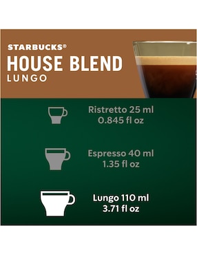 Set de 10 cápsulas café Nespresso Starbucks