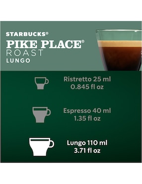 Set de 10 cápsulas café Nespresso Starbucks