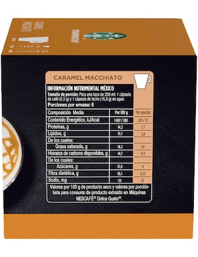 Set de 12 cápsulas café con leche Starbucks Dolce Gusto