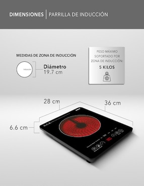 Parrilla eléctrica Rca RC-12A3 de cristal