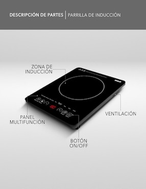 Parrilla eléctrica Rca RC-12A3 de cristal