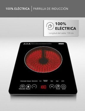 Parrilla eléctrica Rca RC-12A3 de cristal