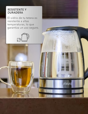 Tetera eléctrica Rca de cristal