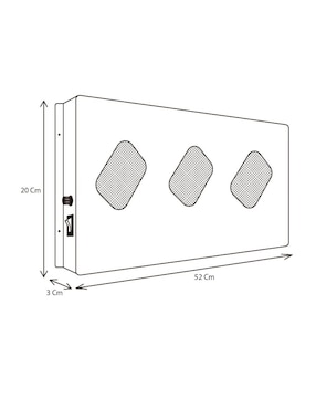 Calefactor de pared eléctrico Calor Solar de 127 V