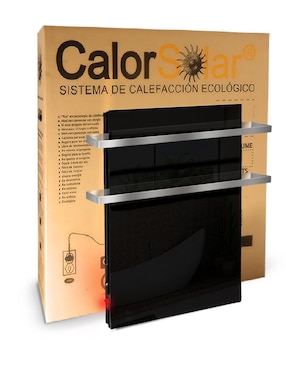 Toallero térmico infrarrojo en cristal 2 Colgante Calor Solar 280 W negro