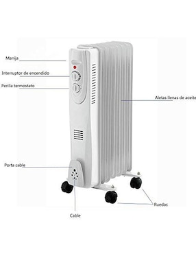 Calefactor de aceite eléctrico Gutstark de 110 V