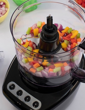 Procesador de alimentos Black + Decker cuchillas de acero inoxidable