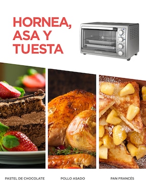Horno eléctrico rosticero Black + Decker 30 l