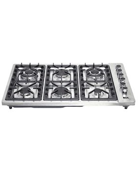 Parrilla de gas Disa PAEM-6 de acero inoxidable