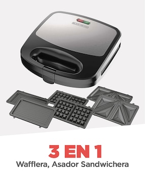 Sandwichera Black + Decker WM2000S-LA