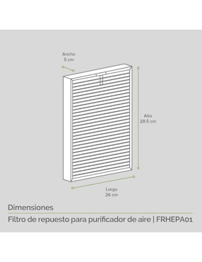 Purificador de aire Avera FRHEPA01