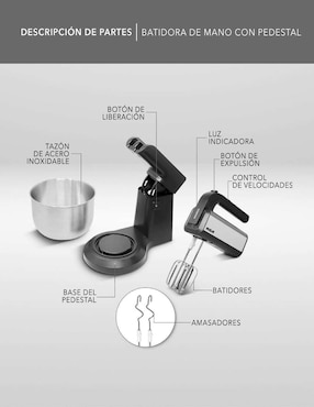 Batidora de pedestal Rca 5 velocidades Rc-70