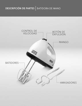 Batidora manual Rca 7 velocidades Rc-093