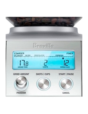 Molino para café Breville de acero inoxidable