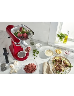 Molino para carne Kitchenaid de metal