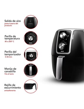 Freidora de aire Rca 3.5 L Rc-101